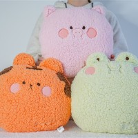 Soft Stuffed Animals Pillow-Tiger/Frog/Bunny/Pig/Bear Plush Pillow
